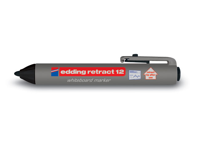 Retract 12 marcador 10 pieza(s) Negro