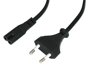 30423 cable de transmisión Negro 5 m CEE7/16 C7 acoplador