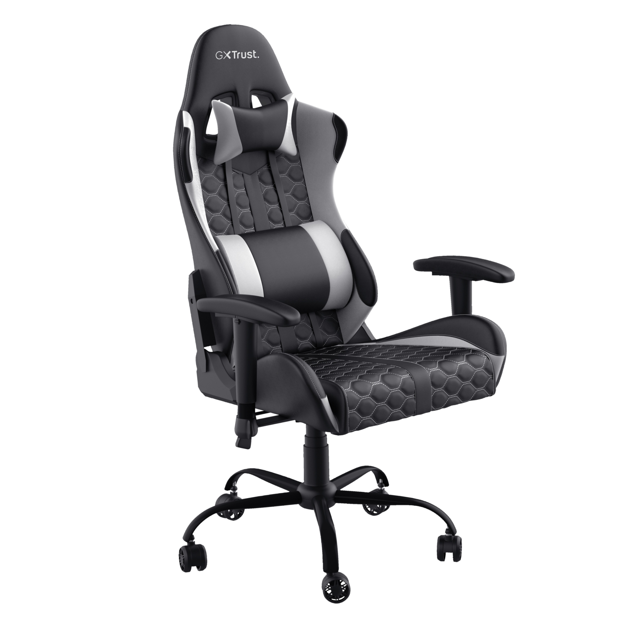 GXT 708W Resto Silla para videojuegos universal Negro, Blanco