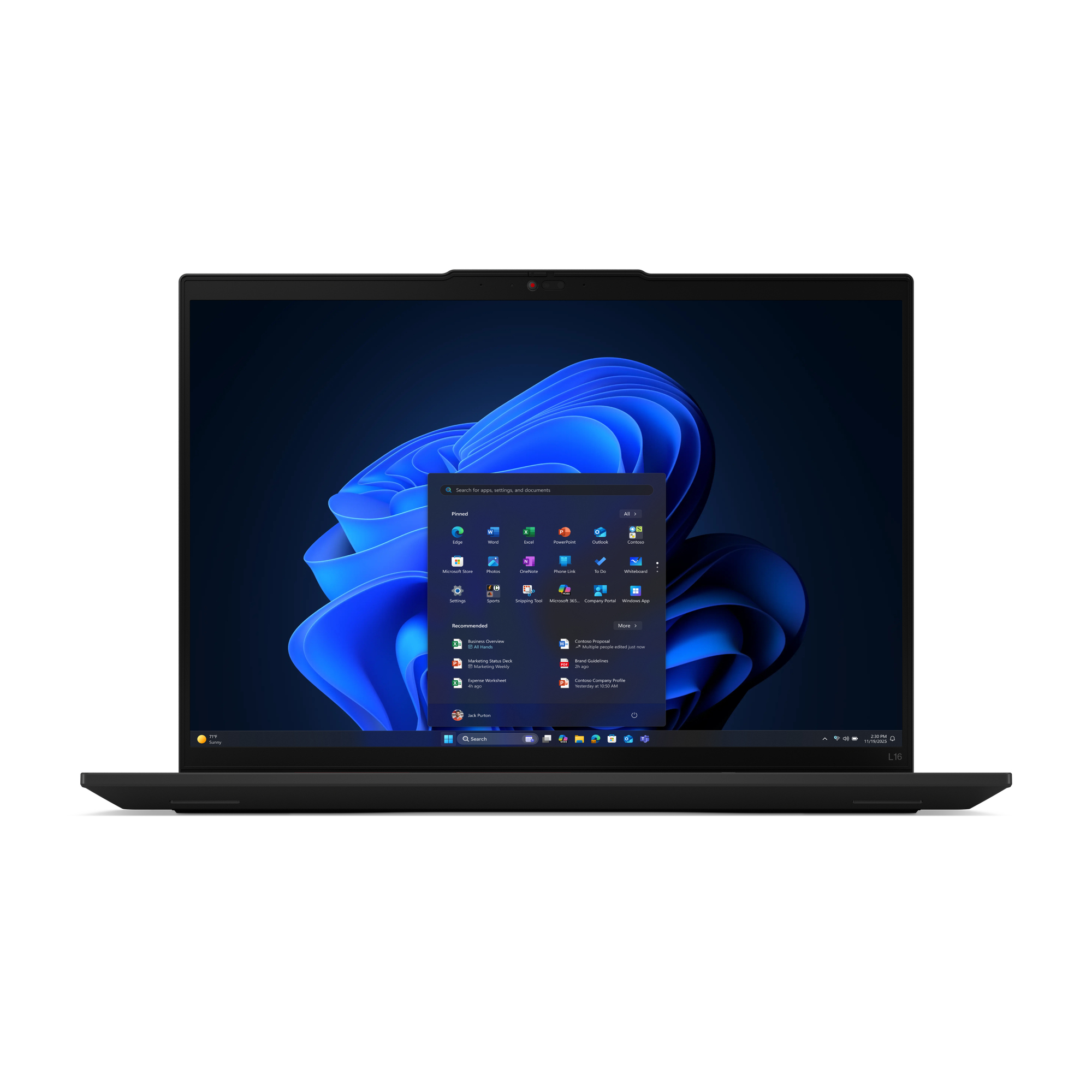 ThinkPad L16 Gen 2 (Intel) Intel Core Ultra 5 225U Portátil 40,6 cm (16") WUXGA 16 GB DDR5-SDRAM 512 GB SSD Wi-Fi 6E (802.11ax) Windows 11 Pro Español Negro