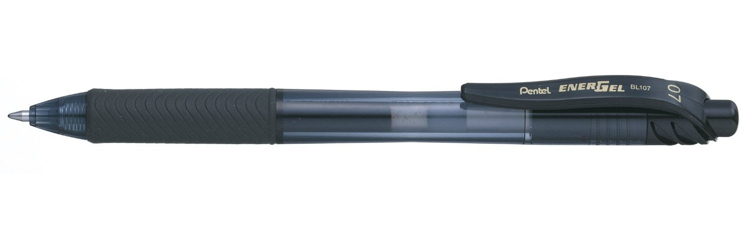 BL107-A bolígrafo de gel Bolígrafo de gel de punta retráctil Negro 1 pieza(s)