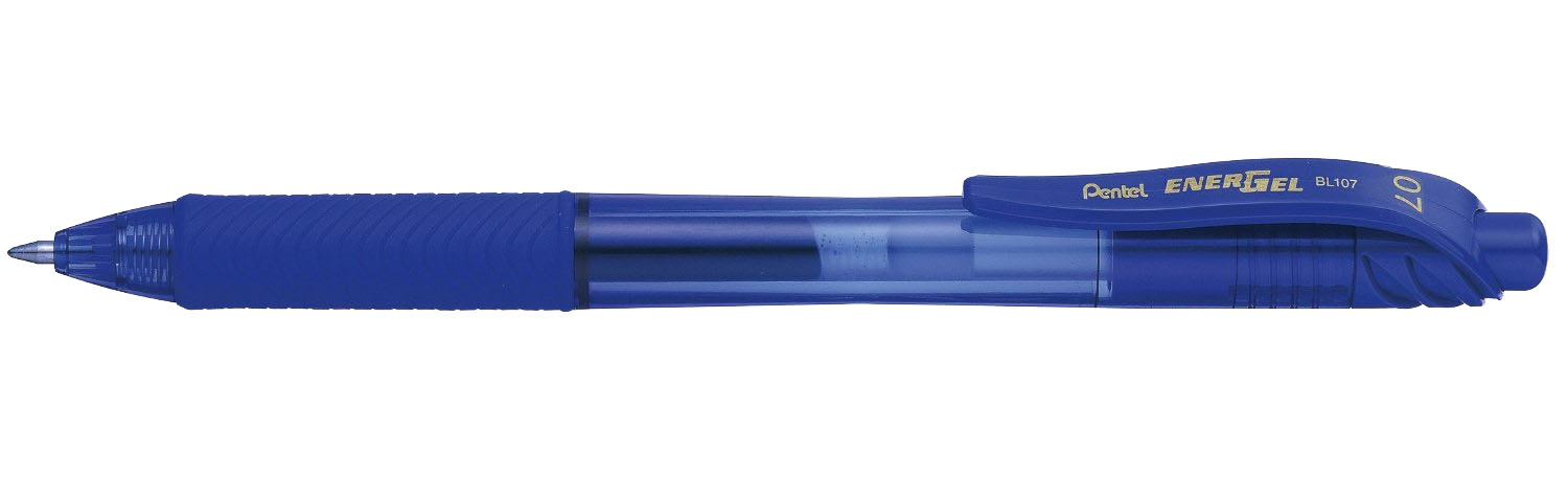 BL107-C bolígrafo de gel Bolígrafo de gel de punta retráctil Azul 1 pieza(s)