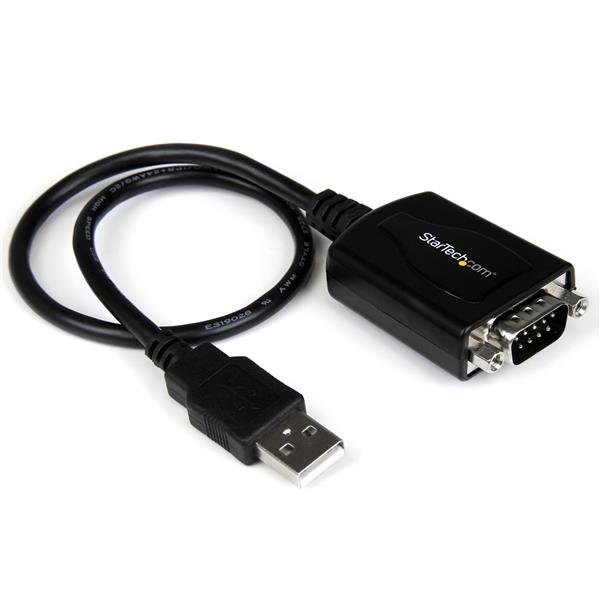 Cable Profesional USB 2.0 a Serie 1 Puerto de 30cm - Adaptador USB a RS232 - Adaptador USB a Serie - con Retención COM - TAA