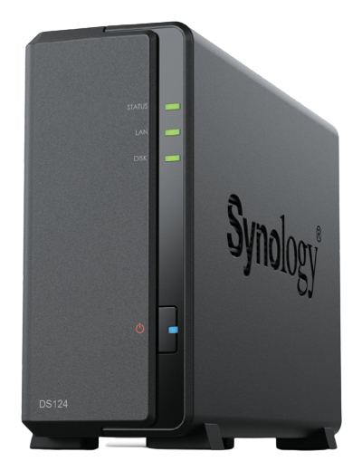 DiskStation DS124 servidor de almacenamiento NAS Escritorio Realtek RTD1619B 1 GB DDR4 0 TB DiskStation Manager Negro