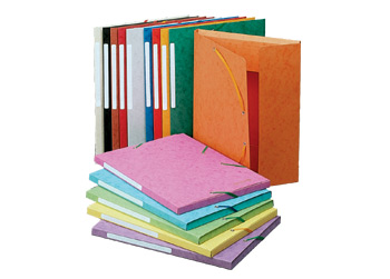 3 flap folder with label, A4 Red Rojo