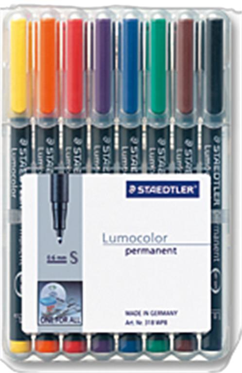 313 WP8 marcador permanente Negro, Azul, Marrón, Verde, Naranja, Rojo, Violeta, Amarillo 1 pieza(s)