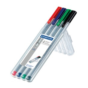 334 SB4 rotulador de punta fina Negro, Azul, Verde, Rojo 1 pieza(s)