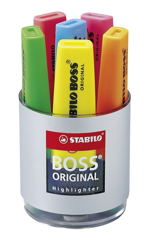 BOSS Original marcador 1 pieza(s) Punta de cincel Amarillo