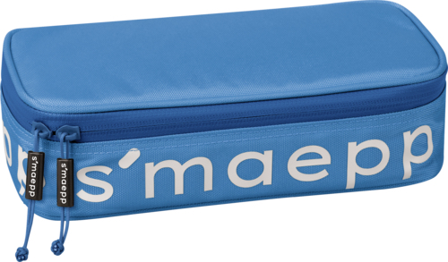104924033 caja de lápices Estuche suave Nylon Azul, Blanco