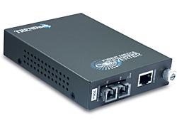 TFC-1000S20 convertidor de medio 2000 Mbit/s 1310 nm Monomodo Gris