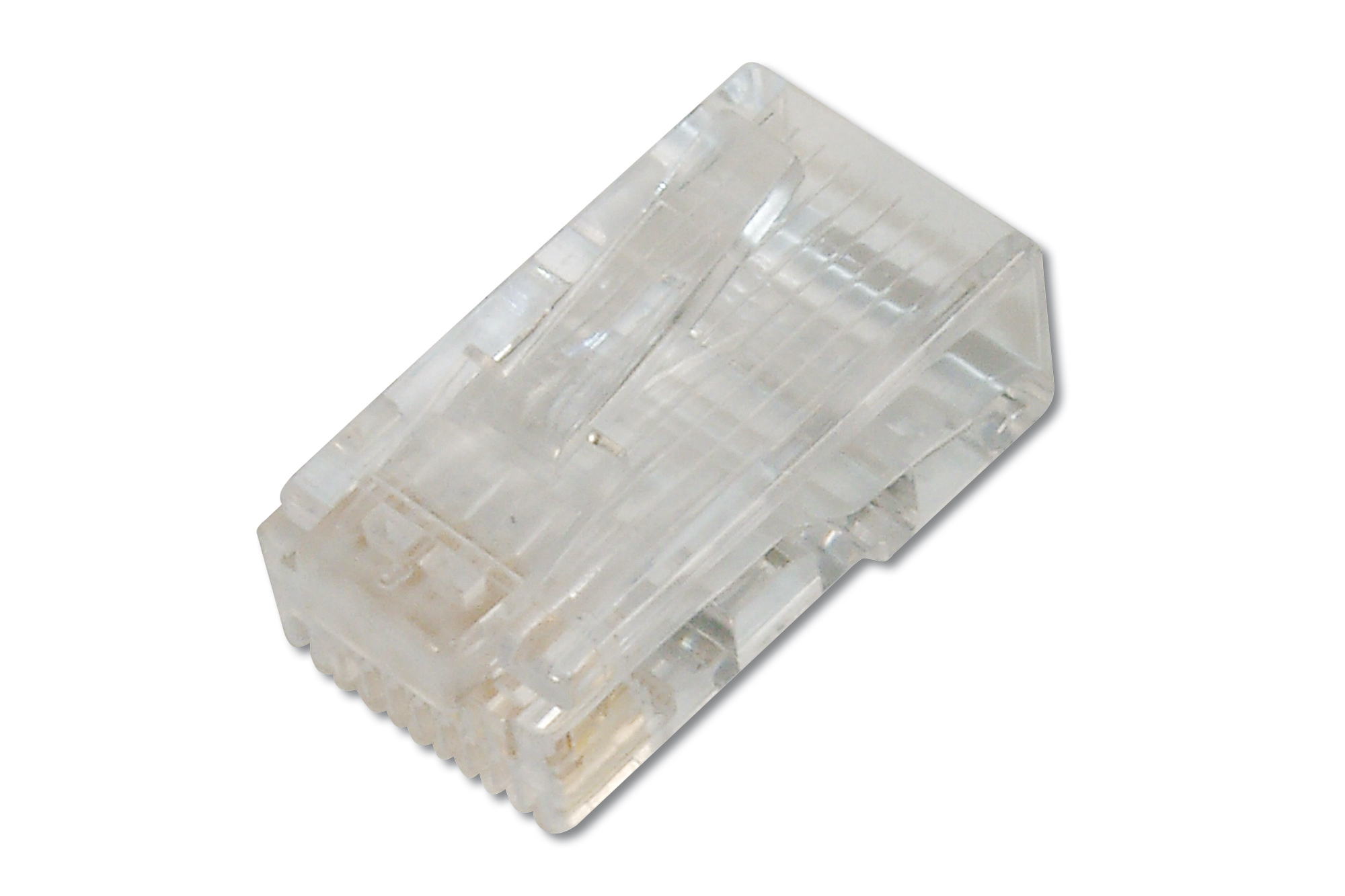 Conector modular CAT 6 para cable redondo, sin apantallar, Conector de paso
