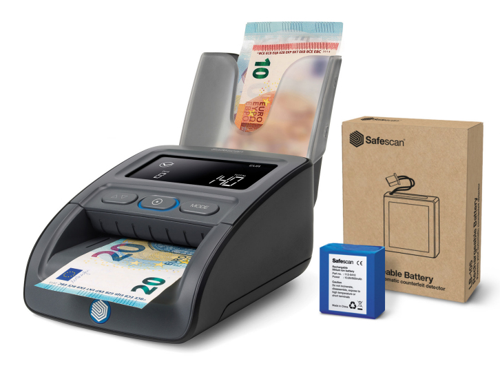 155-S Komplett detector de billetes falsos Negro
