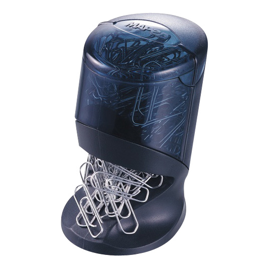 537500 dispensador de clips Negro, Azul Plástico