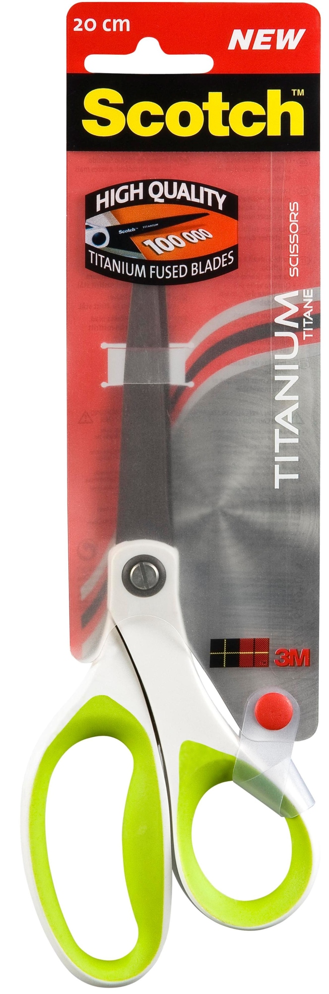 SCTI20 tijera de escritorio y manualidades Tijeras de oficina Corte recto Negro, Verde, Titanio