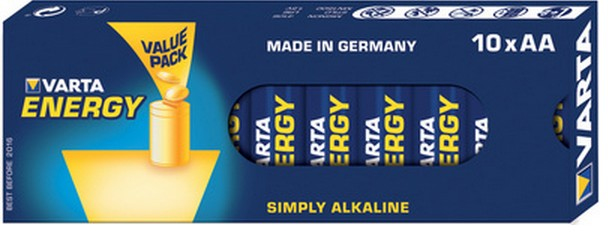 10x AA 4106 Batería de un solo uso Alcalino