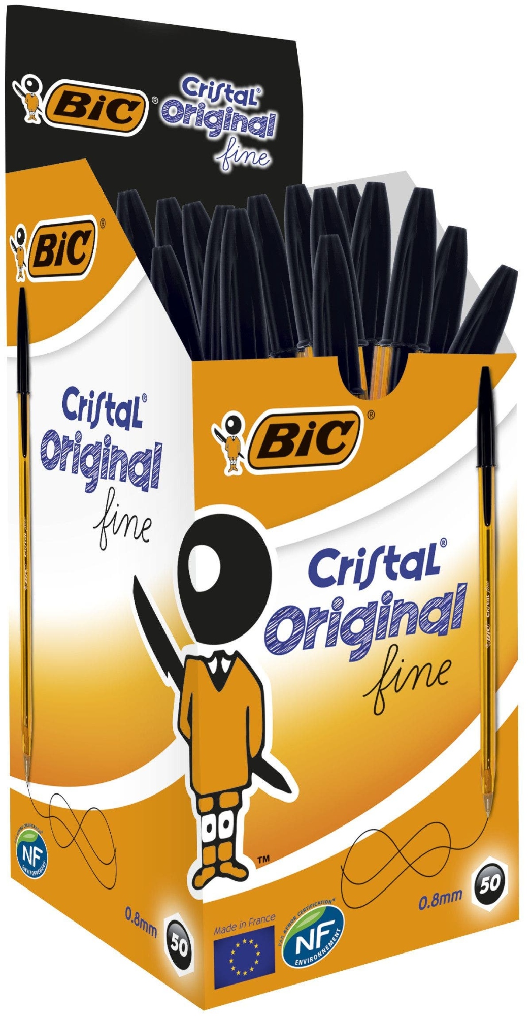 872731 bolígrafo Negro Fino 50 pieza(s)