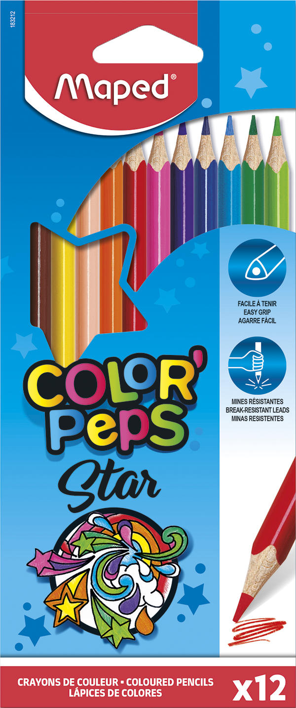 183212 Negro, Azul, Marrón, Verde, Azul claro, Verde claro, Naranja, Rosa, Rojo, Amarillo 48 pieza(s)