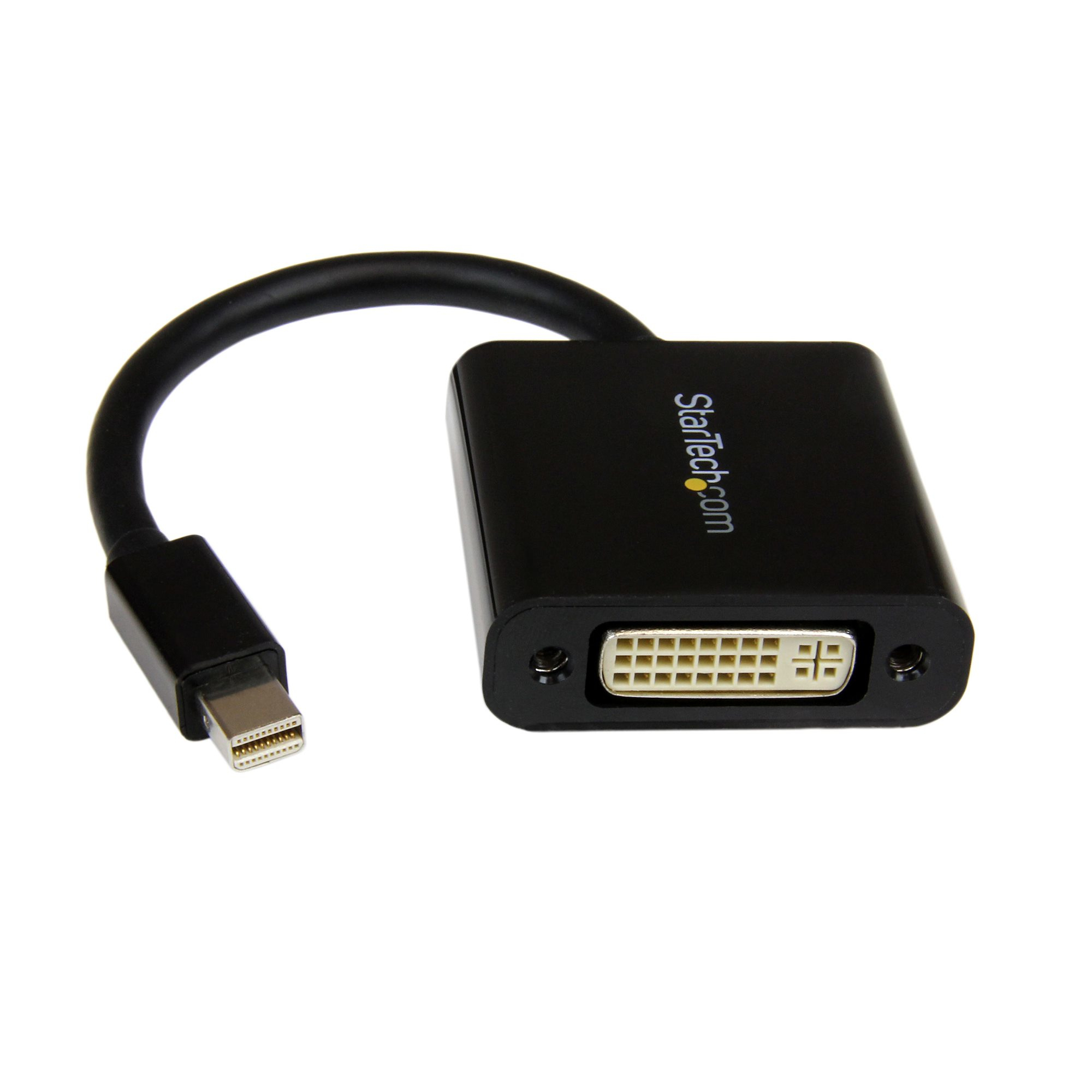 Adaptador Mini DisplayPort a DVI - Conversor Mini DP a DVI-D - Vídeo 1080p - mDP o Thunderbolt 1/2 Mac/PC a Monitor DVI - Adaptador Dongle Compacto mDP 1.2 a DVI Monoenlace