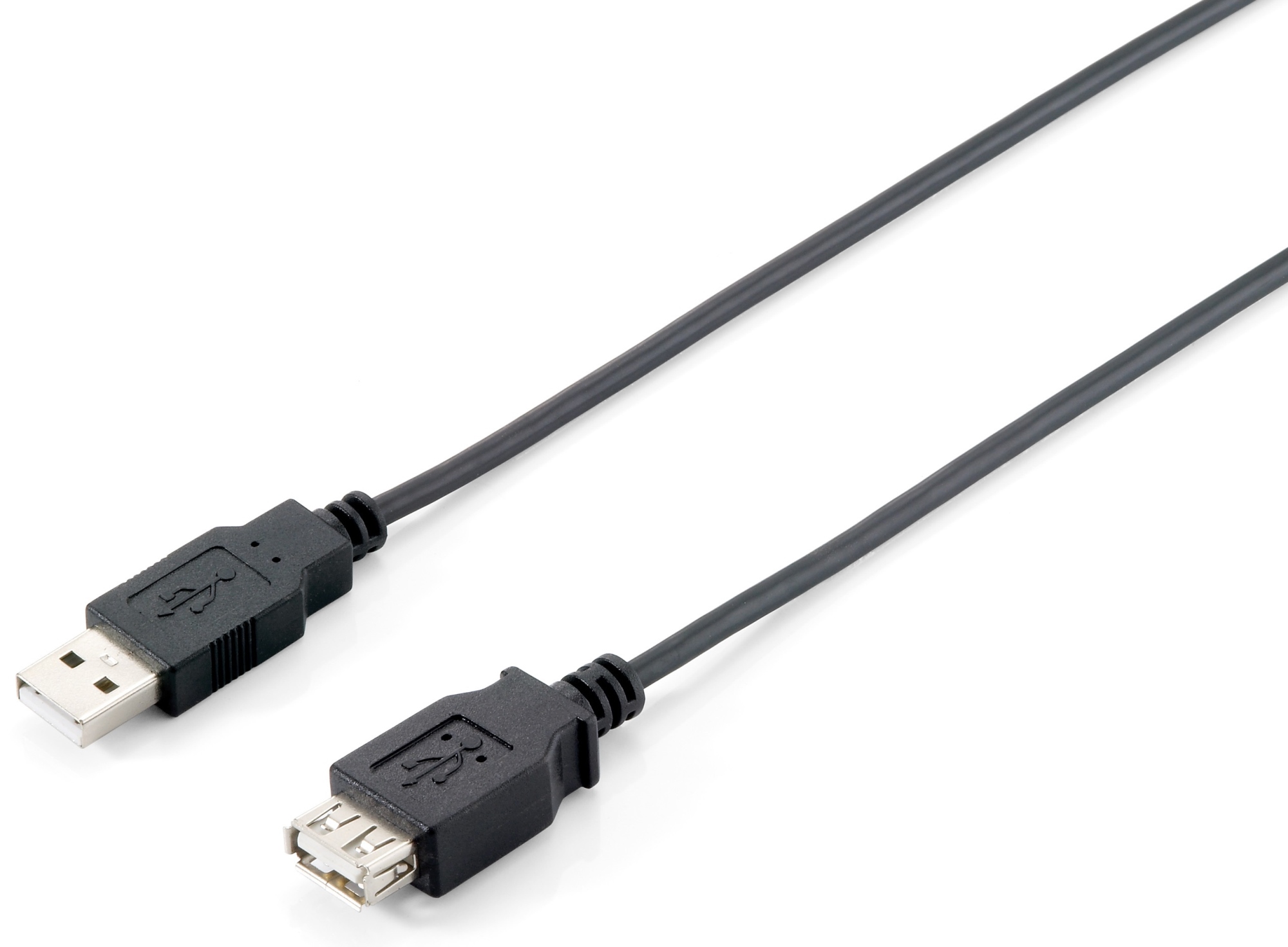 128852 Cable de extensión USB 2.0 tipo A macho a hembra, 5,0 m , negro