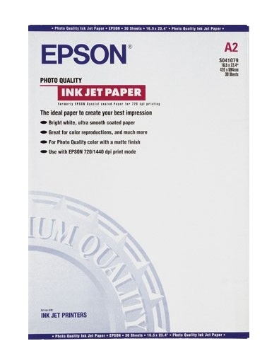 Photo Quality Ink Jet Paper, DIN A2, 102 g/m2, 30 hojas