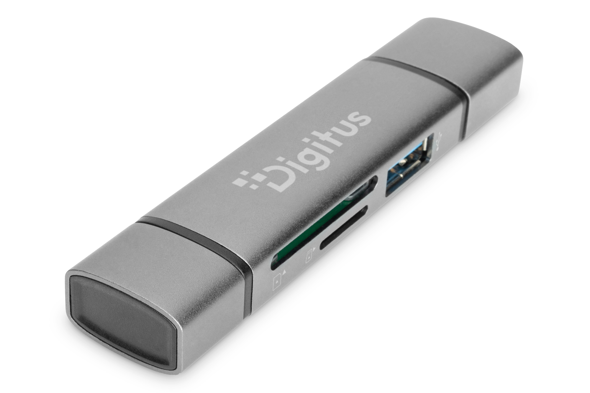 Lector de tarjetas doble y concentrador USB-C / USB-A