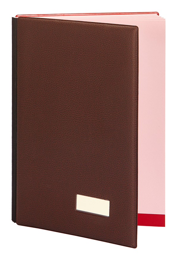 87505 carpeta Imitación piel Borgoña Folio