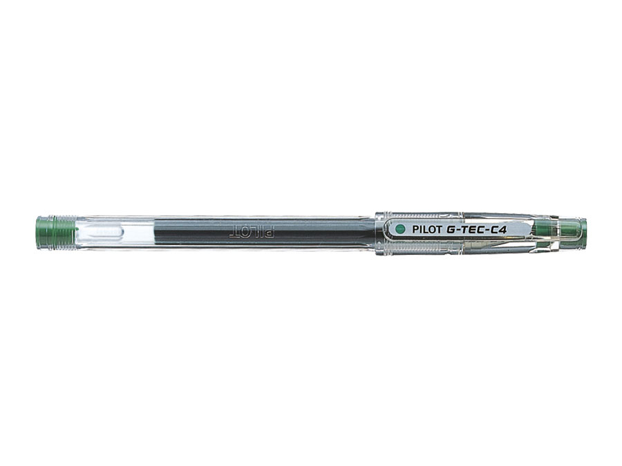 G-TEC-C4 Bolígrafo de gel con tapa Verde 1 pieza(s)