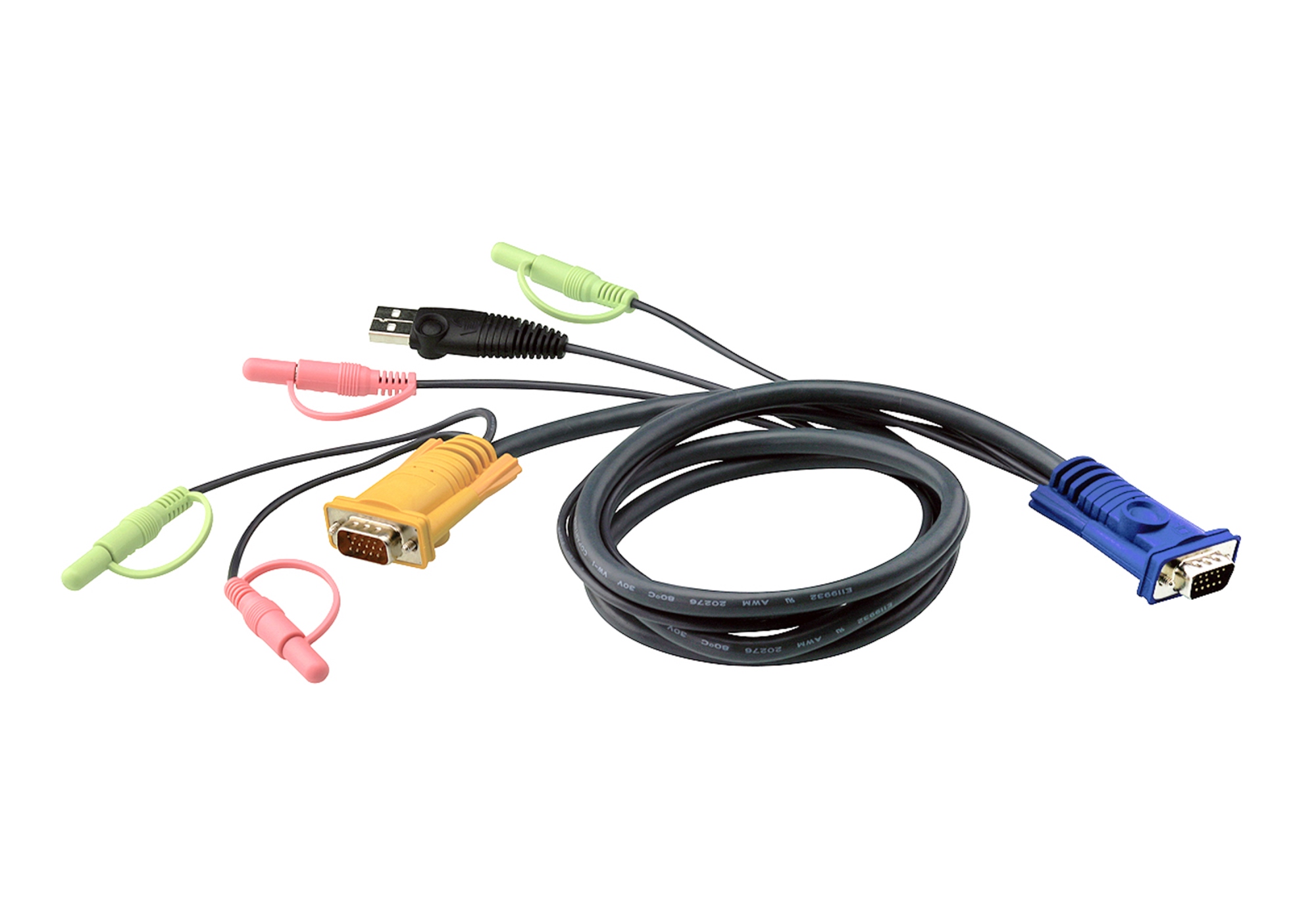 Cable KVM USB con audio y SPHD 3 en 1 de 1,8 m