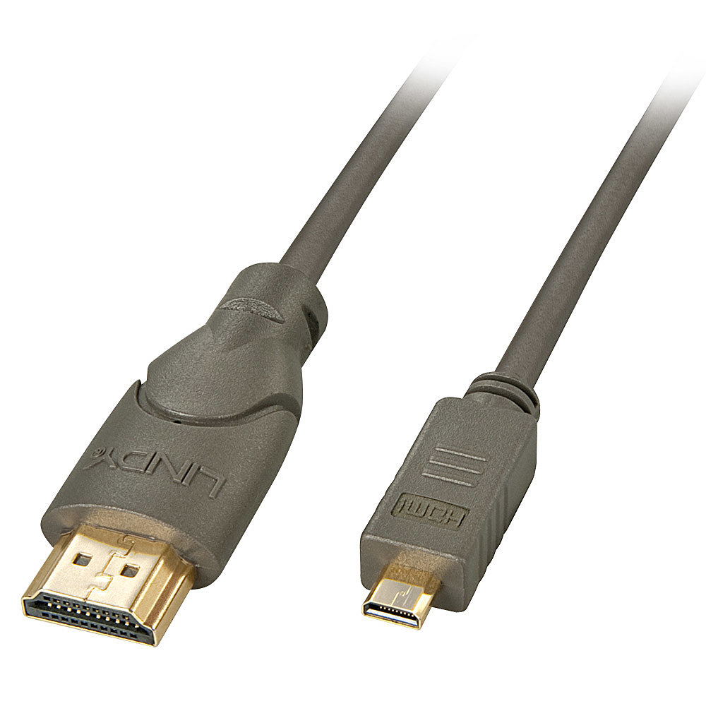 41353 cable HDMI 2 m HDMI tipo A (Estándar) HDMI tipo D (Micro) Negro, Oro