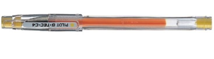 G-Tec C4 Bolígrafo de gel con tapa Amarillo 1 pieza(s) BL-GC4-Y