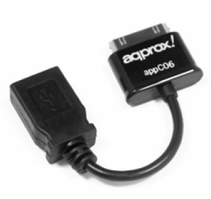 appC06 cable de teléfono móvil Negro USB A Apple 30-pin