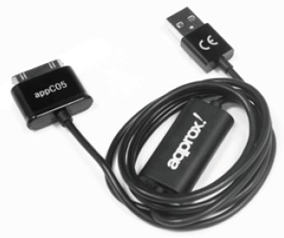 appC05 cable de teléfono móvil Negro 1 m USB A Samsung 30-pin