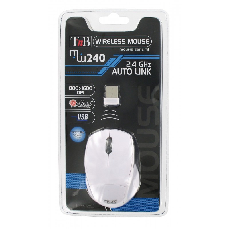 MM240 ratón Oficina Ambidextro RF inalámbrico Óptico 1600 DPI
