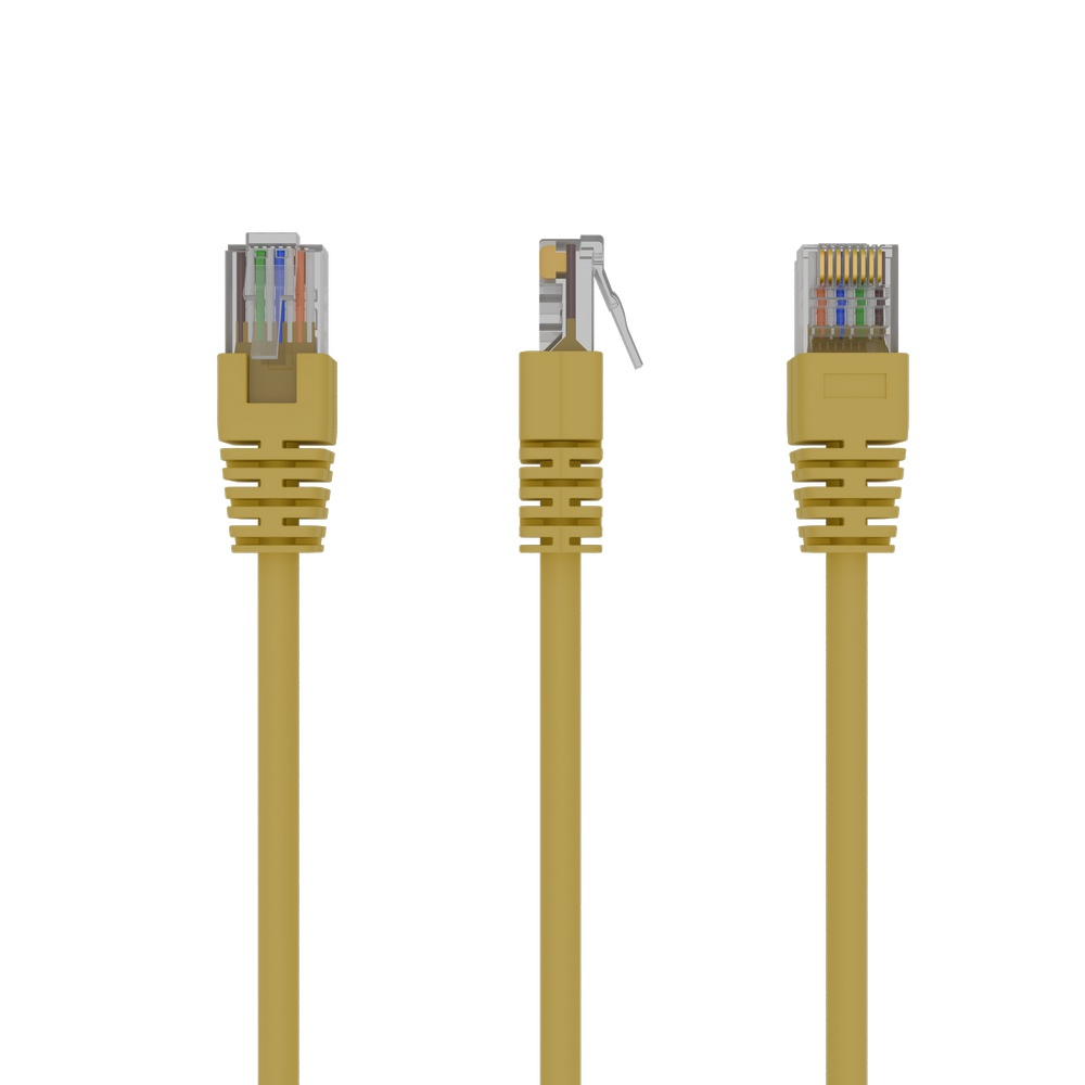 PP12-1M/Y cable de red Amarillo Cat5e U/UTP (UTP)