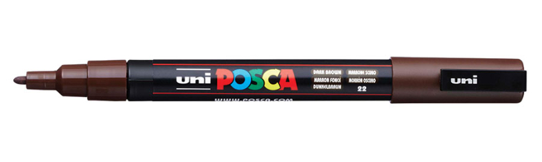 POSCA PC-3M Marron oscuro