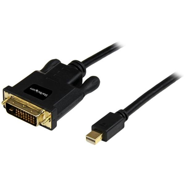Cable de 1,8m Mini DisplayPort a DVI - Cable Adaptador Mini DP a DVI - Vídeo 1080p - mDP 1.2 a DVI Pasivo Monoenlace - mDP o Thunderbolt 1/2 Mac/PC a Monitor DVI