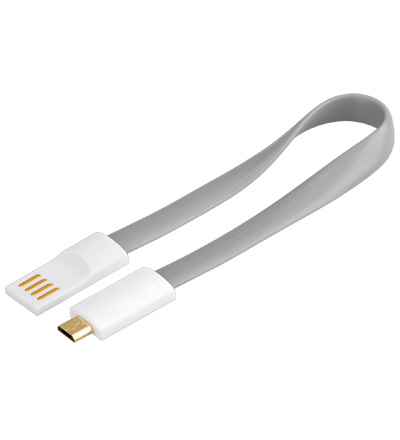 USB 2.0 A/micro-B 0.2m cable USB 0,2 m USB A Micro-USB B Gris