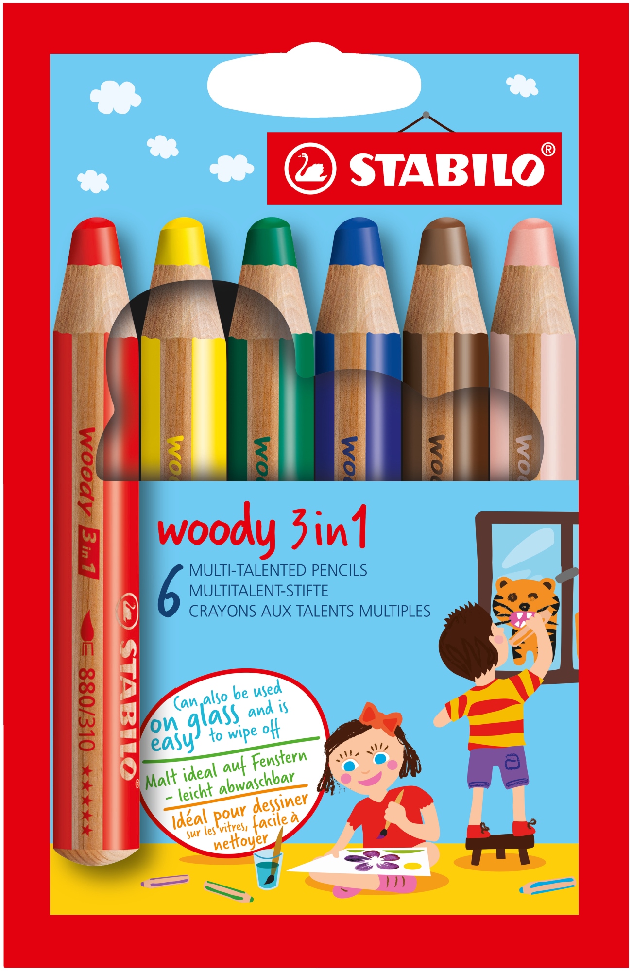 Woody 3 in 1 Multicolor 6 pieza(s)