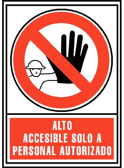 6174-04 RJ señal de advertencia