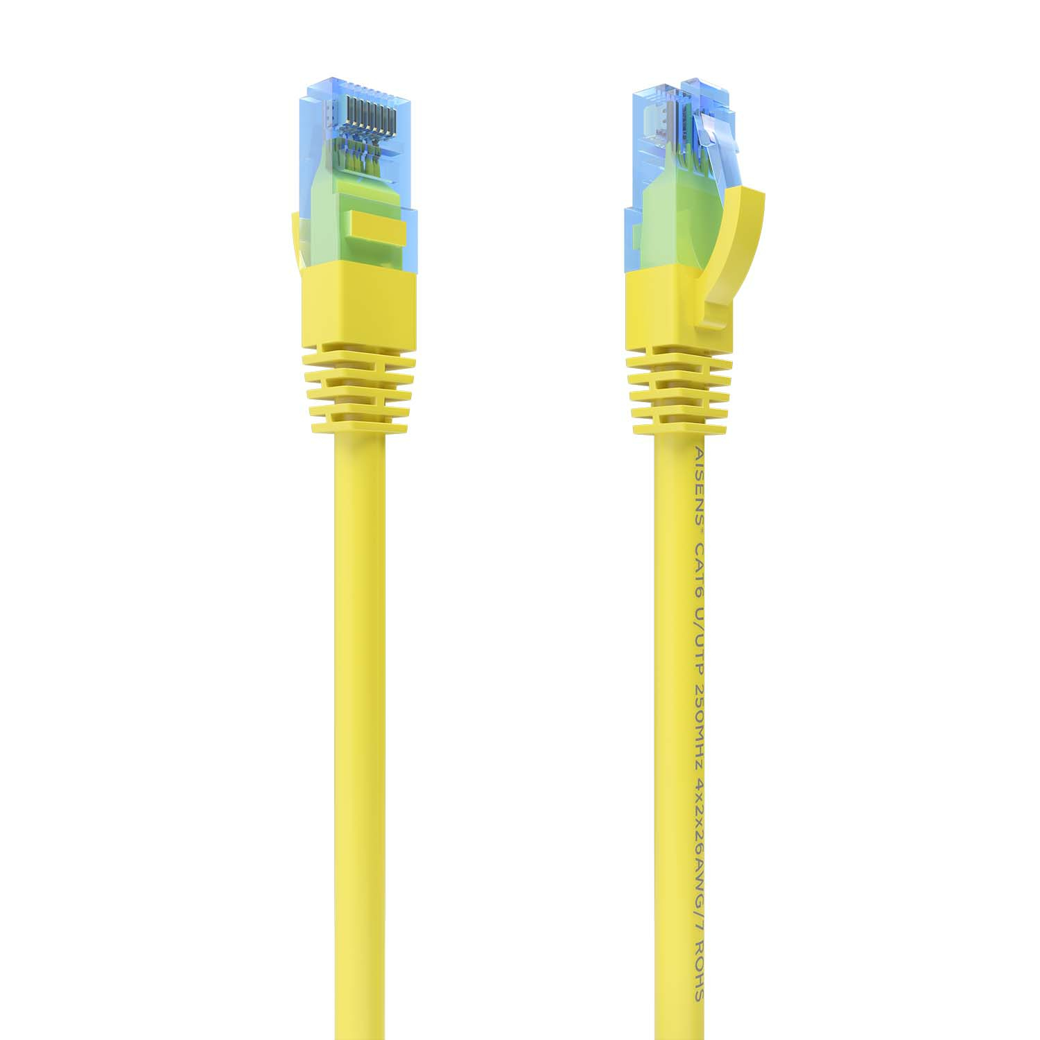 A135-0838 cable de red Amarillo 5 m Cat6 U/UTP (UTP) Alrededor