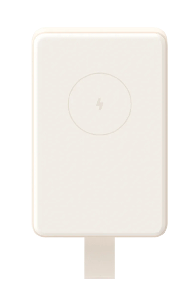 Magnetic Power Bank 6000mAh Ión de litio Cargador inalámbrico Bronceado