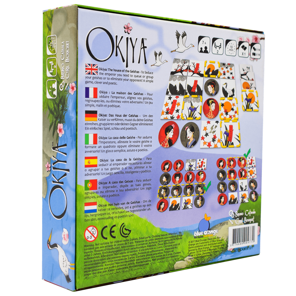 BO00801ML juego de tablero Okiya 15 min Juego de mesa Estrategia