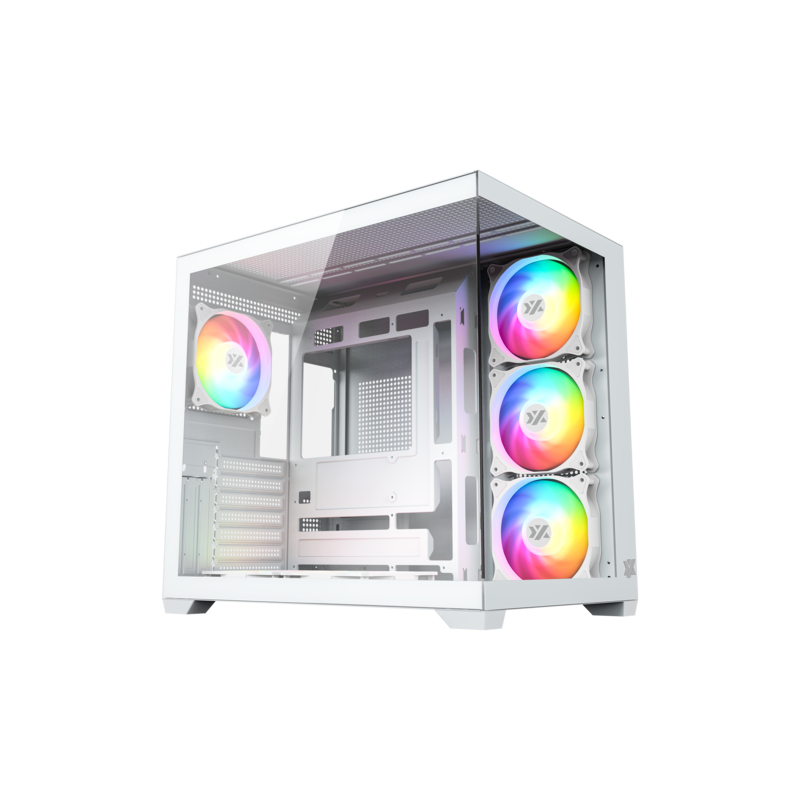 X-CS-TESSERACTX50-W carcasa de ordenador Cubo Blanco