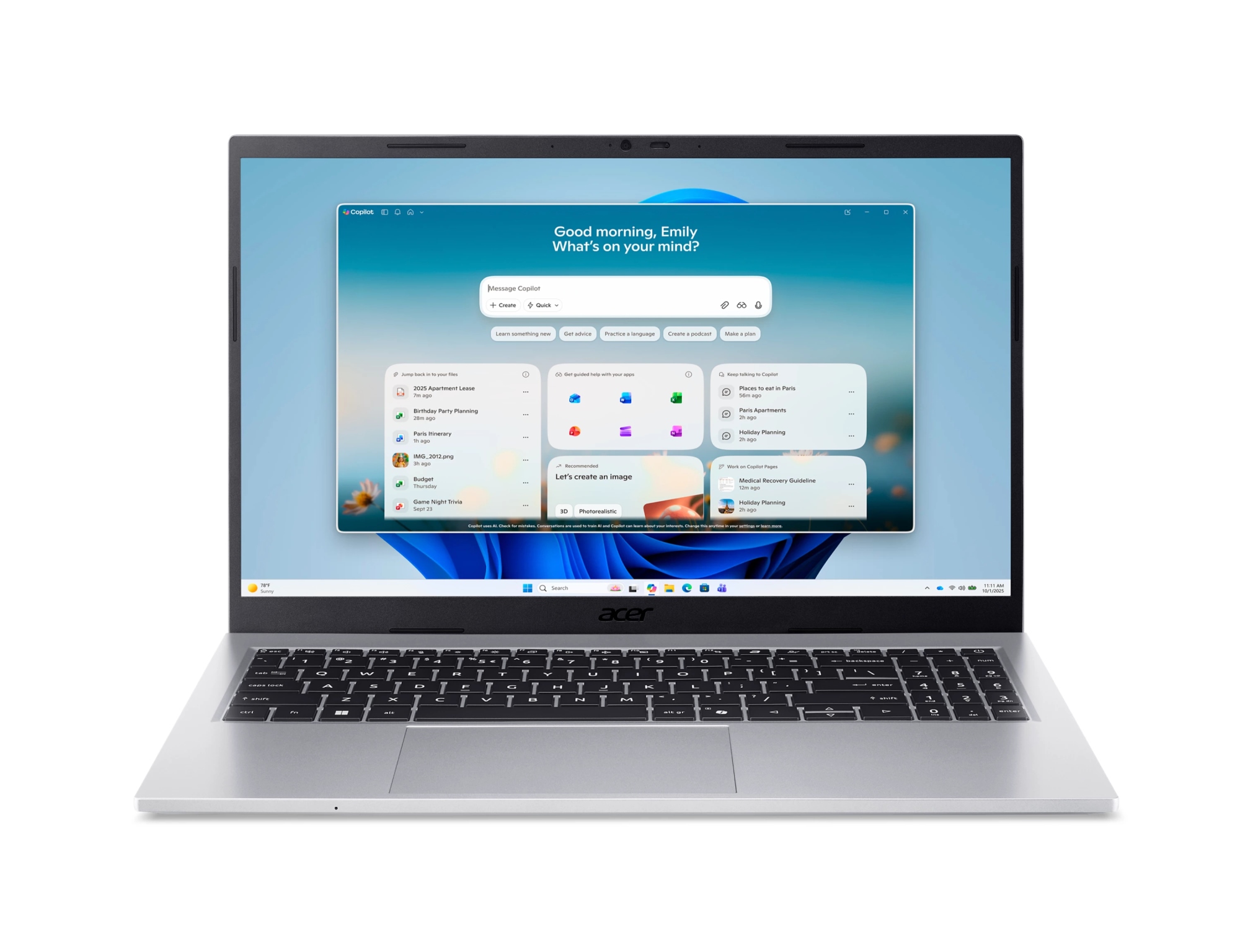 Aspire Portátil Go 15 AG15-I51P-57YU