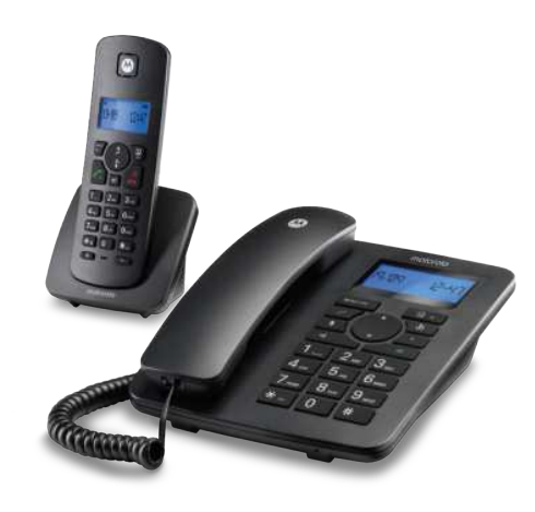 C4201 Teléfono DECT/analógico Identificador de llamadas Negro