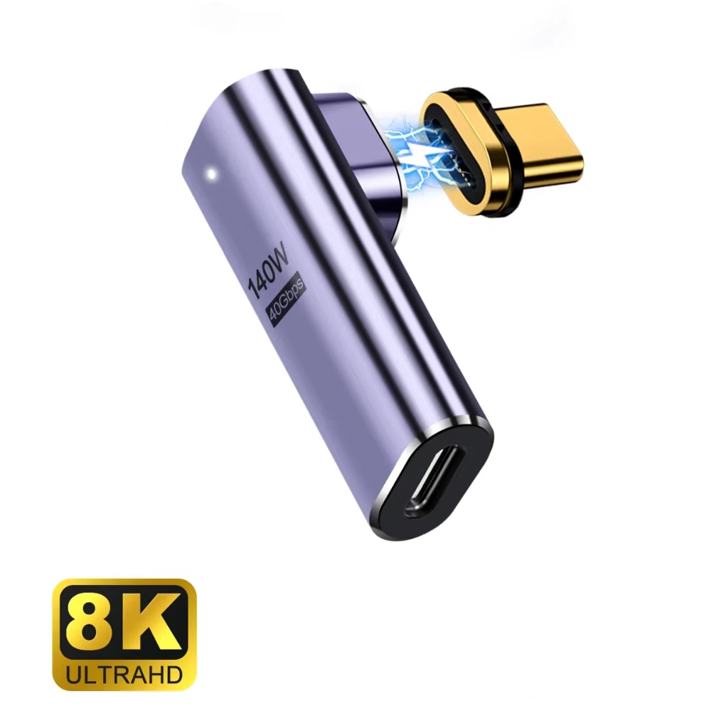 EC1049 cambiador de género para cable USB-C Púrpura