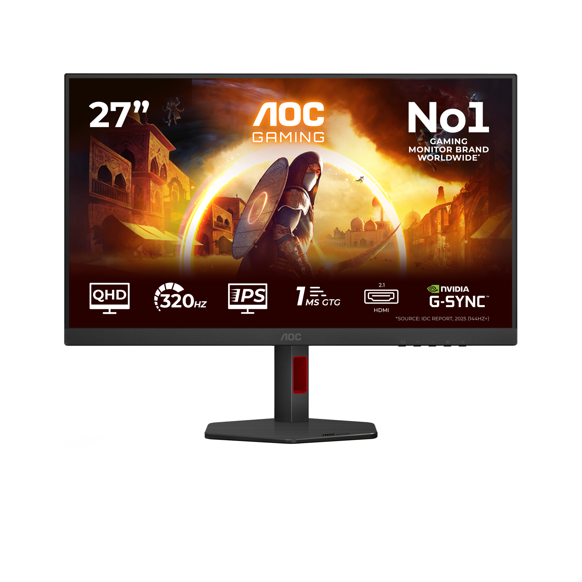 G4 Q27G4SRU pantalla para PC 68,6 cm (27") 2560 x 1440 Pixeles Quad HD LED Negro, Rojo