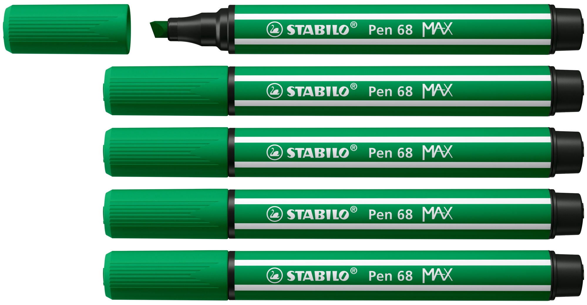 Pen 68 MAX rotulador Verde 5 pieza(s)