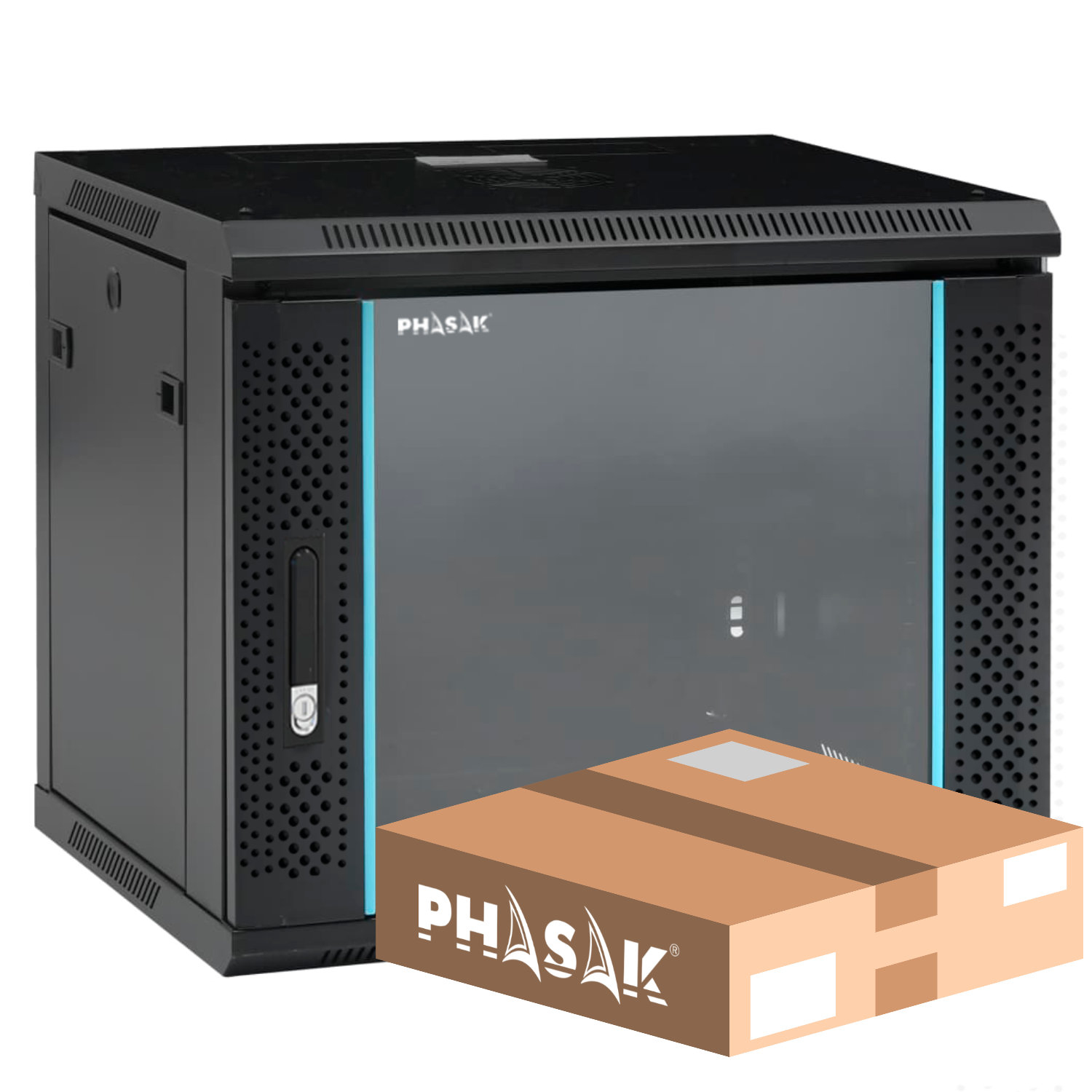 Mural Rack Pro 19" 9U Desmontado - Envio Flat Pack - PHO 2109D