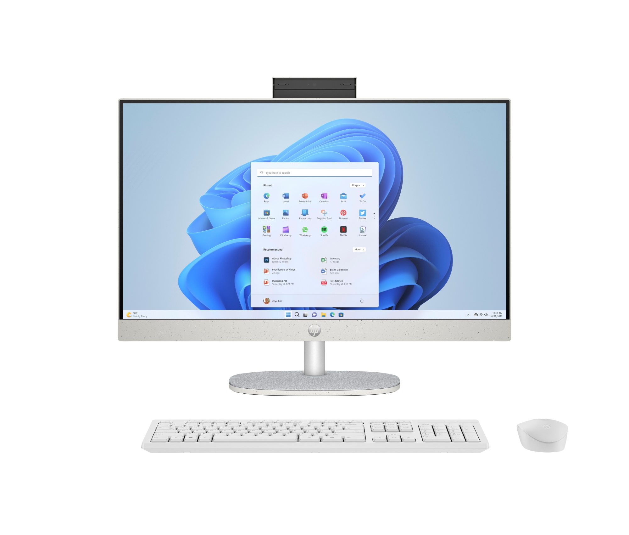 23.8 inch All-in-One 24-cr0178ns PC Intel® Core i5 i5-1335U 60,5 cm (23.8") 1920 x 1080 Pixeles 16 GB DDR4-SDRAM 512 GB SSD Windows 11 Home Wi-Fi 6 (802.11ax) Blanco